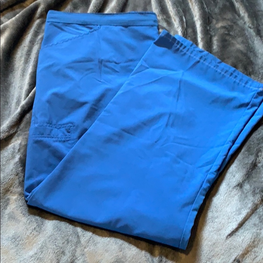 Urbane blue scrub pants